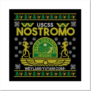 Nostromo Ugly Xmas Sweater Posters and Art